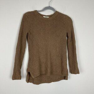 Madewell Sophia Crew Brown Knit Sise Xs Sweater